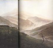 Caspar David Friedrich Mist Rising in the Riesengebirge (mk10) oil painting reproduction